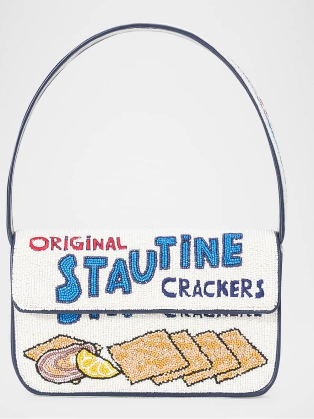 Staud 'Stautine Crackers' Beaded Shoulder Bag